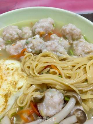 Shrimp Ball Hot Noodle Soup recipe