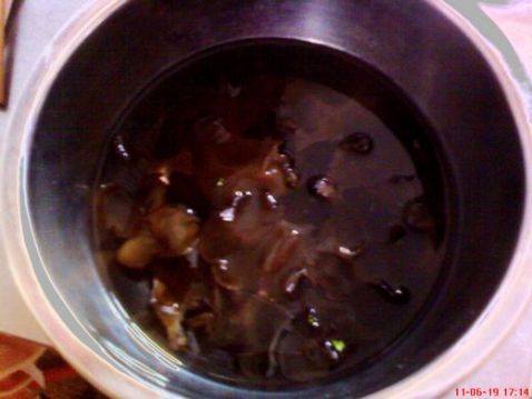 Fungus Mixed with Cucumber recipe