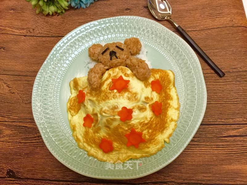 Curry and Rice with Bear Sleeping under A Quilt recipe