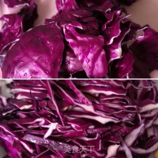 Low-fat Salad ~ Purple Cabbage and Onion Salad (cold Dish) recipe