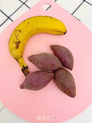 Banana Purple Sweet Potato Balls recipe