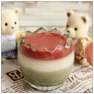 The Bear Story of Bears Also Love to Eat Pudding-three-color Soy Milk Pudding recipe