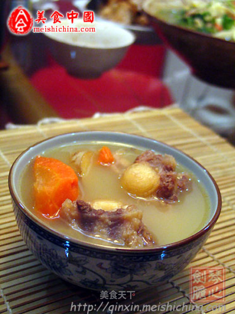 Mushroom Carrot Oxtail Soup recipe