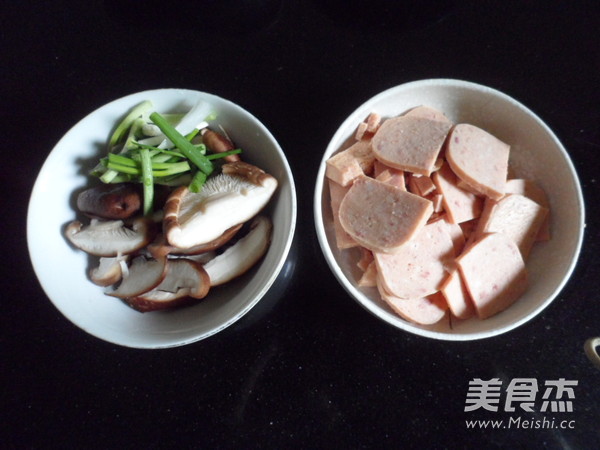 Grilled Luncheon Meat with Shiitake Mushrooms recipe