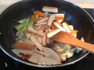 Vegetarian Fried Dried Tofu recipe