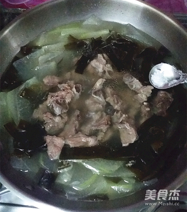 Winter Melon Seaweed Pork Rib Soup recipe