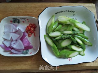 Stir-fried Beef with Onion and Asparagus recipe