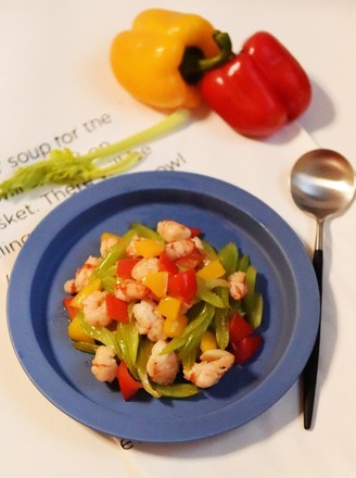 Fried Shrimp with Celery recipe