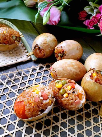 Delicious Glutinous Rice and Eggs recipe