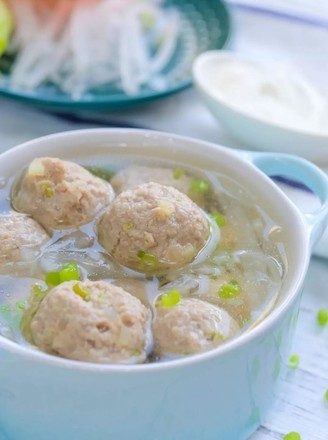 Lamb Meatballs and Radish Soup Baby Food Supplement Recipe recipe
