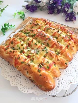 #柏翠大赛# Pork Floss, Scallion and Cheese Steak Buns recipe