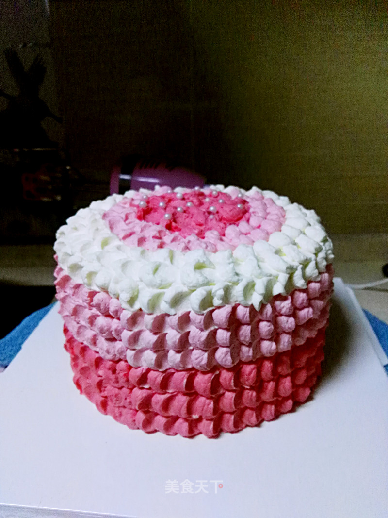 # Fourth Baking Contest and is Love to Eat# Gradient Cream Cake