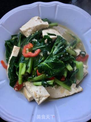 Tofu Stewed with Moss recipe