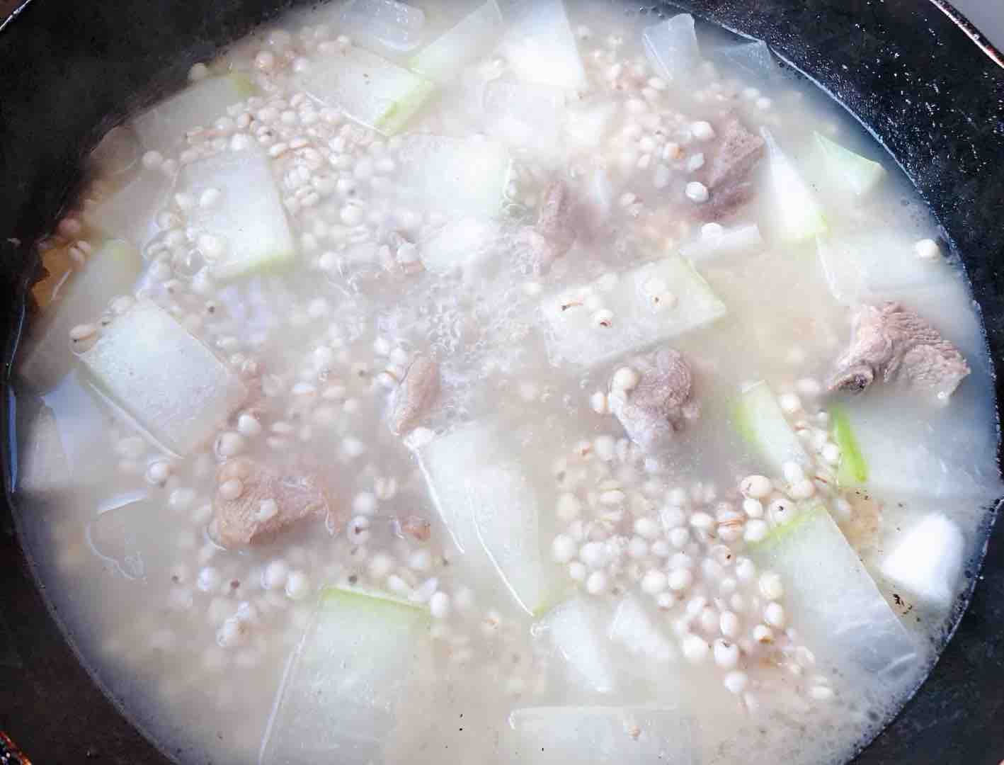 Winter Melon and Barley Pork Rib Soup recipe