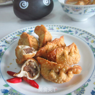 Fried Peanut and Bean Paste Dumplings recipe