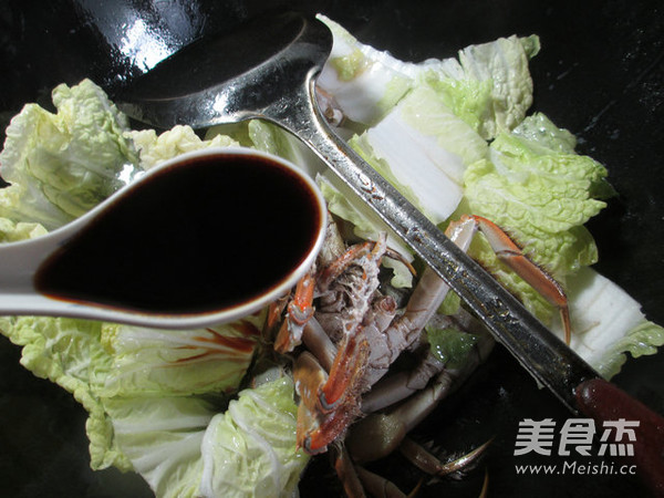 Braised Chinese Cabbage with Hairy Crabs recipe
