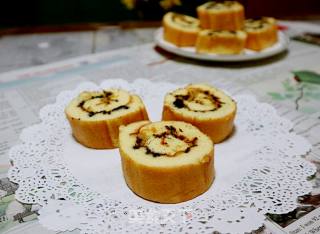 Blueberry Pork Floss Cake Roll recipe