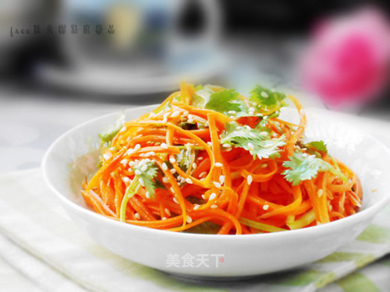 Sweet and Sour Carrot Shreds recipe