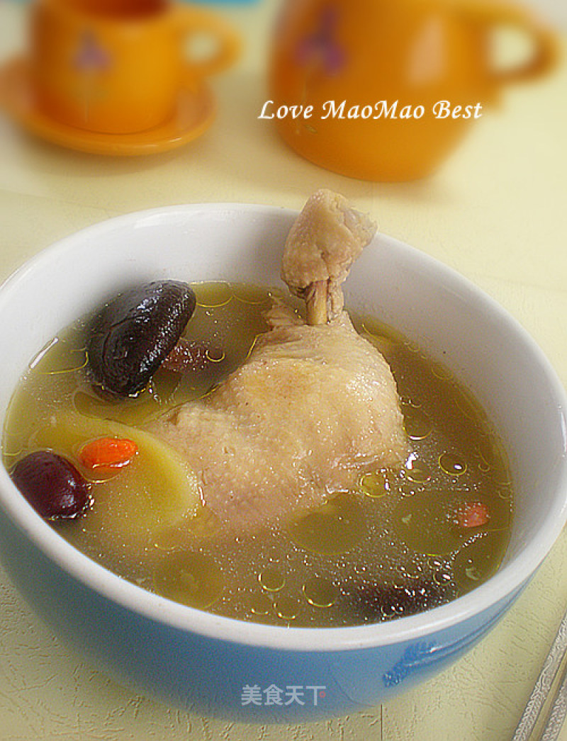 Stewed Chicken Drumsticks with Mushrooms recipe