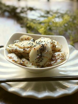 Sesame Osmanthus Sugar Rice Cake recipe