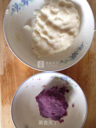 Blueberry Purple Potato Yam Cake recipe