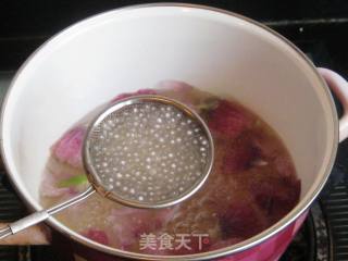 Hollyhock Flower Rock Sugar Sago Soup recipe