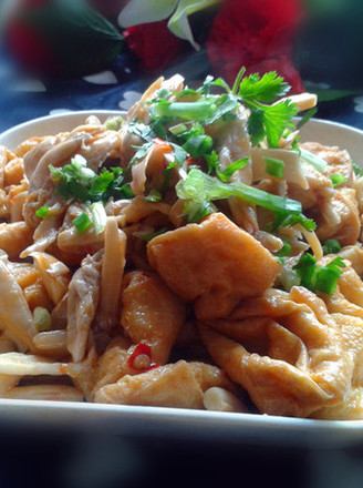 Stir-fried Mushrooms with Tofu