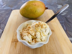 Homemade Delicious Mango Ice Cream with Three Simple Ingredients (no Yolk Version) recipe