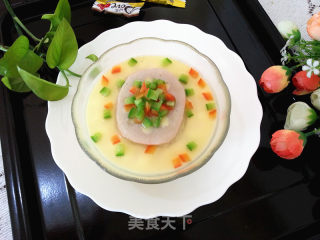 Steamed Eggs in Lotus Root Box recipe
