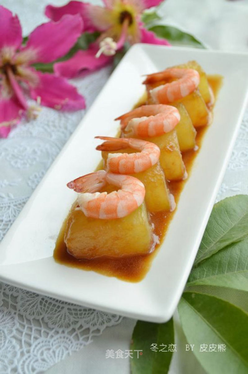 [winter Love] Grilled Shrimp with Winter Melon recipe