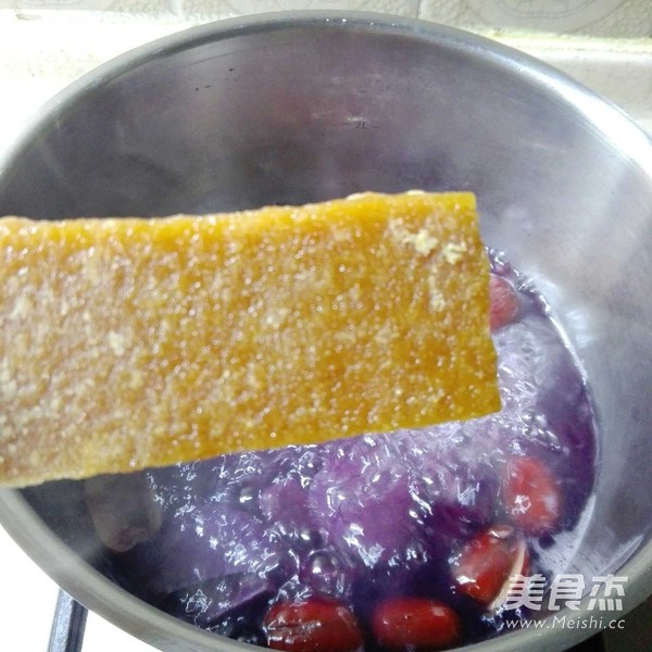 Rice Cake Purple Sweet Potato Soup recipe