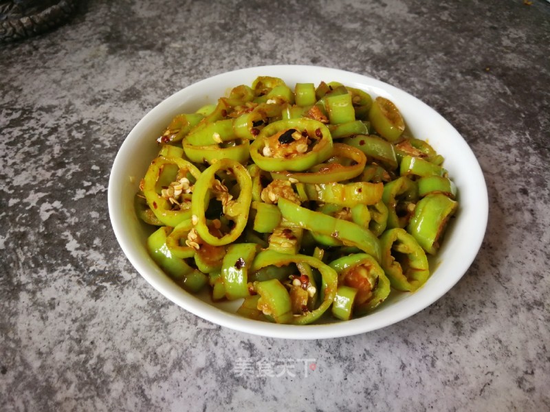 Stir-fried Green Peppers with Tempeh recipe