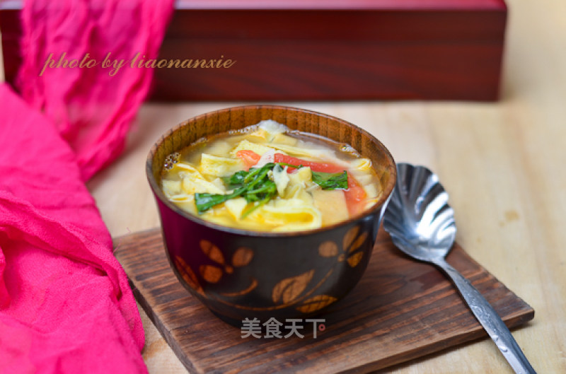 Sour Egg Skin Soup recipe