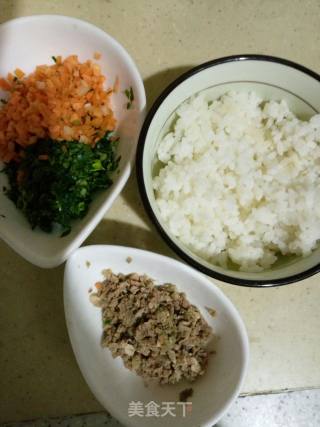 Spinach Carrot Beef Rice Porridge recipe