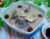 Raw Fish with Ginseng and Sydney in Clay Pot recipe