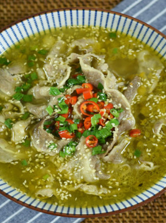 Sour Soup with Beef recipe