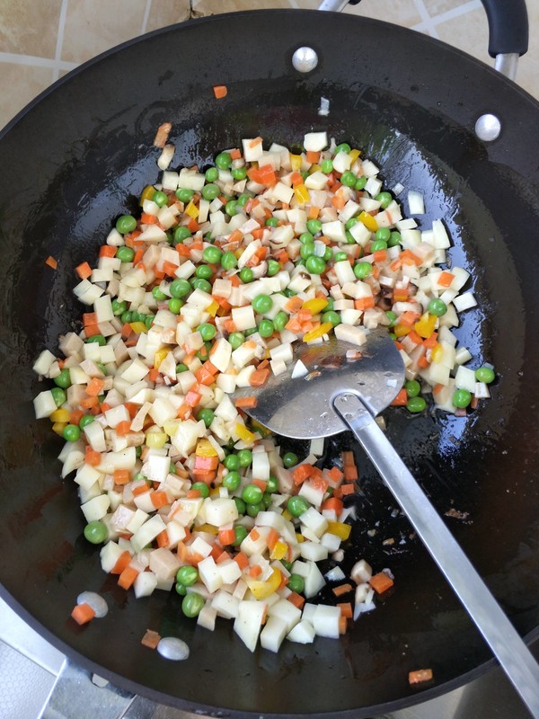 Colorful Braised Rice recipe