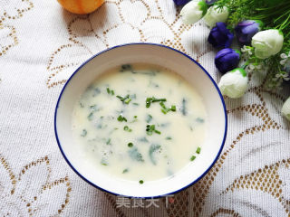 #trust之美#soy Milk and Radish Leaf Soup recipe