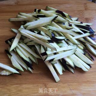 Stir Fried Eggplant with Green Peppers recipe