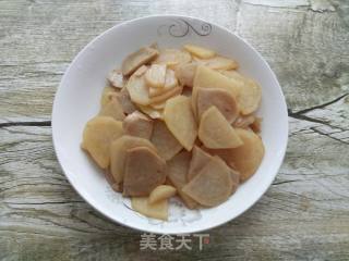 Fried Gluten with Potato Chips recipe