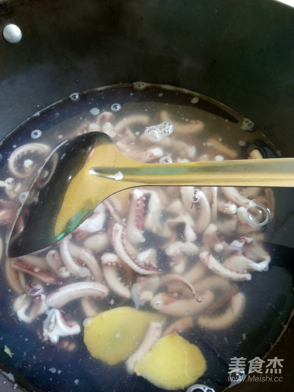 Stir-fried Squid Mustard recipe