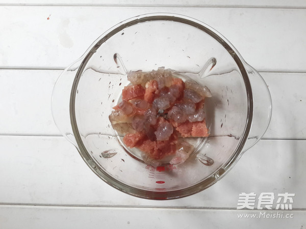 Steamed Tofu with Shrimp and Minced Meat recipe