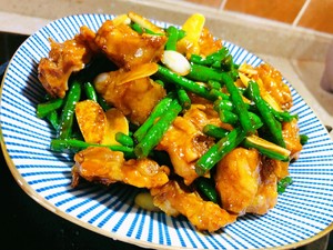 Braised Pork Ribs with Long Beans recipe
