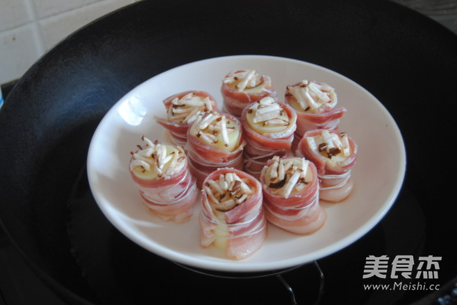 Steamed Bacon and Jade recipe