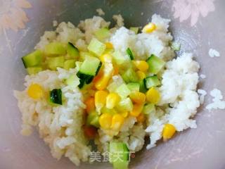 Mini Cute---cucumber Rice Ball recipe