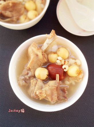 Lotus Seed and Barley Duck Soup