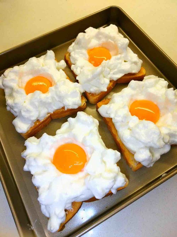 Fired Cloud Egg Toast recipe