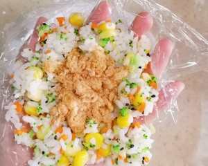 Delicious Pork Floss Rice Ball recipe