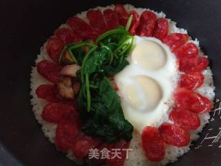 Sausage Claypot Rice (rice Cooker Version) recipe