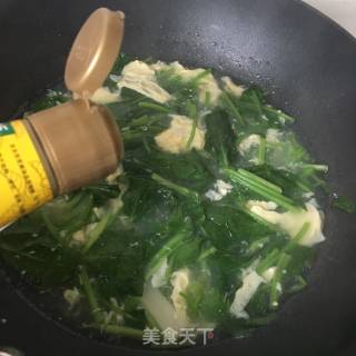 Yam Spinach Soup recipe